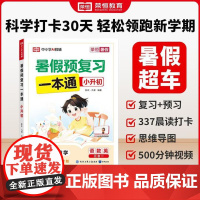 荣恒教育 25版 RJ 暑假预覆习一本通 小升初 六升七暑假预覆习语文数学英语六年级下册暑假作业小学升初中必刷题 知识