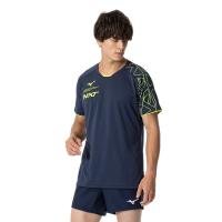 Mizuno速干透气排汗运动男式排球训练T恤短袖VMAB环保材质