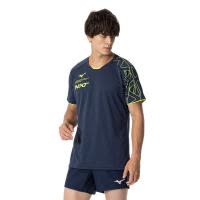 Mizuno速干透气排汗运动男式排球训练T恤短袖VMAB环保材质