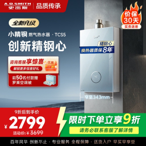 AO史密斯佳尼特[小精钢TCS5]16升精钢燃气热水器 国家补贴 JSQ31-TCS5 安全守护 持久恒温大水量