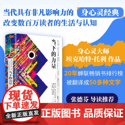 当下的力量 新版白金版 硬皮精装 埃克哈特·托利著张德芬 活在当下 自我实现励志读物心灵大师经典之作书籍排行
