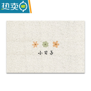 敬平可爱入户地垫进门门垫服装店铺门口脚垫蹭土家用丝圈地毯防滑垫 小日子-丝圈地垫