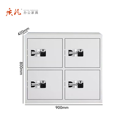 苏宁 质凡 办公家具 四门并排款保密柜国保指纹锁/ZF-BMG128/900*420*800mm