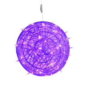 格瑞捷LED藤球挂灯 TQ-30CM-Z紫光 个