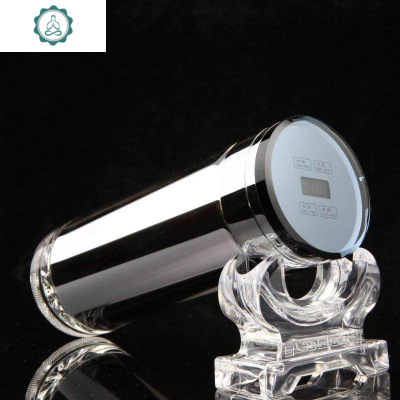 玻璃保温杯男双层隔热水杯真空泡茶杯女镀银玻璃内胆定制封后温度计320ml玻璃杯