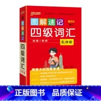 四级词汇乱序版 高中通用 [正版]2025适用pass图解速记英语四级词汇乱序版词根+联想高中高考初中大学重点词汇辅导大