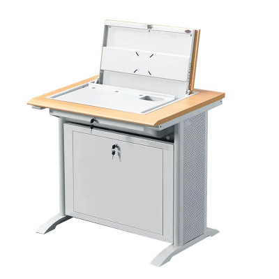 广亿隆翻转桌多功能翻转电脑办公桌定制色