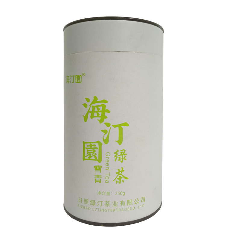 海汀园 雪青绿茶 250g 桶
