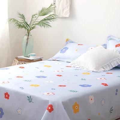 家柏饰(CORATED)冰丝席床单式凉席三件套席子双人1.5m1.8m床可折叠花味时光