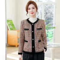 妈妈装2024春季新款小香风外套短款40岁中年女士春秋时尚洋气上衣