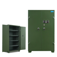格具(GEJU) 加厚金属存储柜器械保管柜密码锁军绿色存放柜内五层军绿色长1米*高1.5米弹药柜