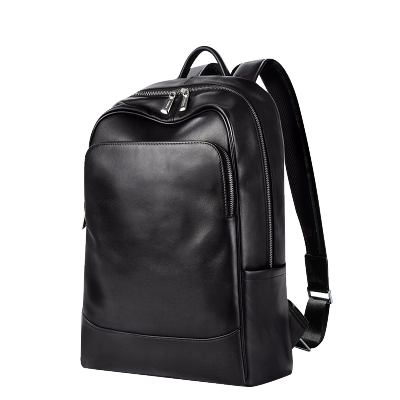 真皮双肩背包男潮流旅行双肩包潮牌电脑包男旅行包男书包时尚潮流男士背包男士双肩包男