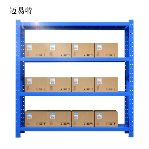 迈易特承重200kg货架置物架钢制货架蓝色主架长200宽60高200CM