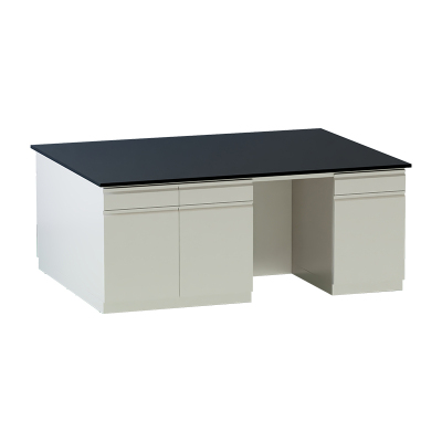 臻远 ZY5052706 实验台实验室 工作台实验桌操作台 全钢暖白2米中央台