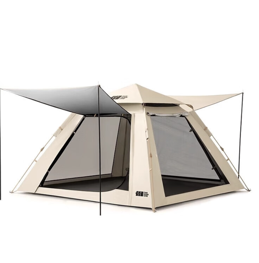 探险者(TANXIANZHE)帐篷户外折叠便携式天幕帐篷二合一野营过夜露营全套装备帐篷 TXZ-21843-5 人 帐篷