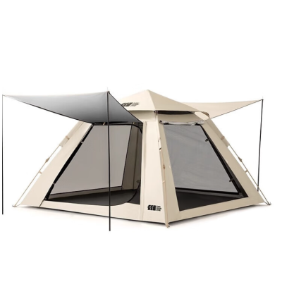 探险者(TANXIANZHE)帐篷户外折叠便携式天幕帐篷二合一野营过夜露营全套装备帐篷 TXZ-21843-5 人 帐篷