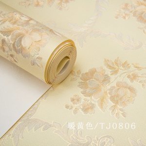 BONJEAN现代简约田园无纺布壁纸 欧式温馨客厅卧室婚房 电视背景墙D墙纸