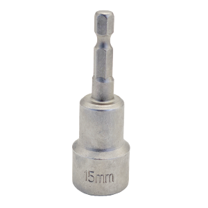 梦涵杰 六角批头强磁套筒 15mm/ 个