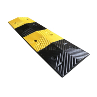 翌嘉YJ5011411 橡胶减速带道路公路汽车停车场限速缓冲橡胶减速带 人字型 1000*300*30