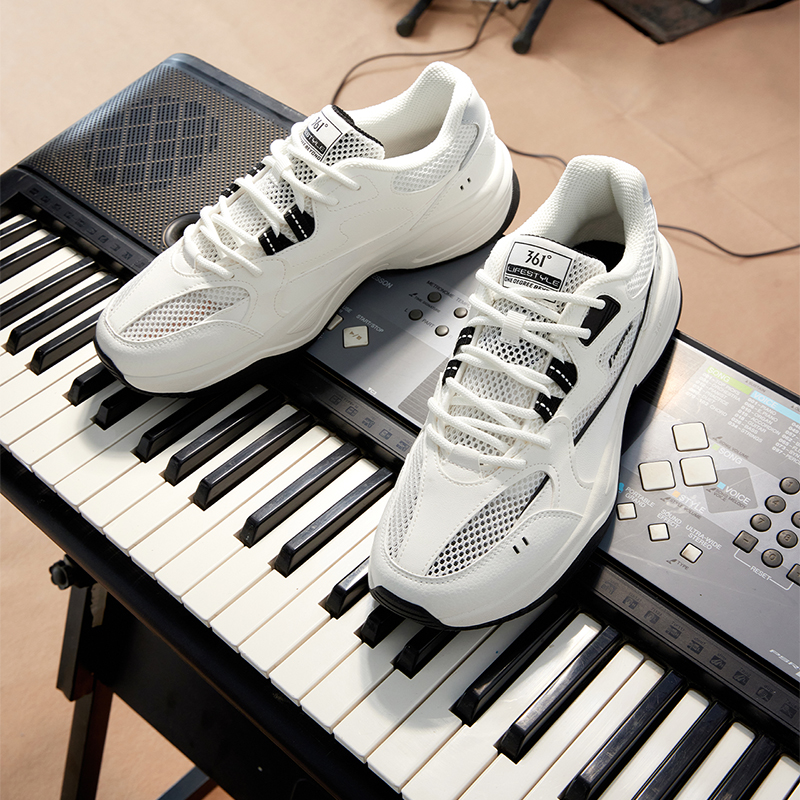 361°男鞋运动鞋新款男复古文化鞋672516765
