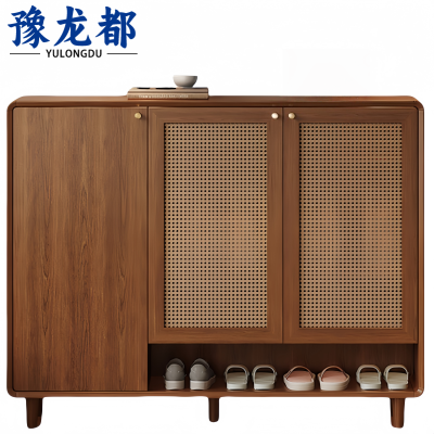 豫龙都实木鞋柜1米个