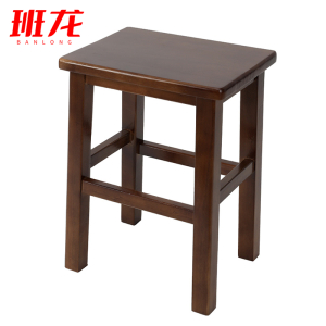 班龙方凳33*45cm胡桃色张