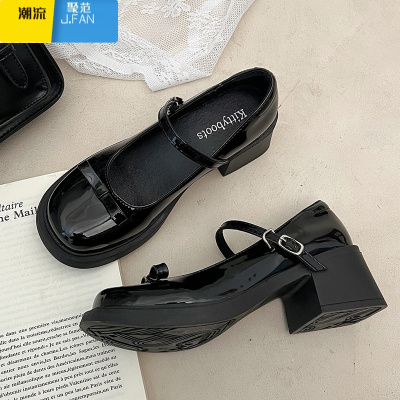 聚范棕色jk英伦风小皮鞋法式复古日系玛丽珍鞋女洛丽塔小众女鞋蝴蝶结