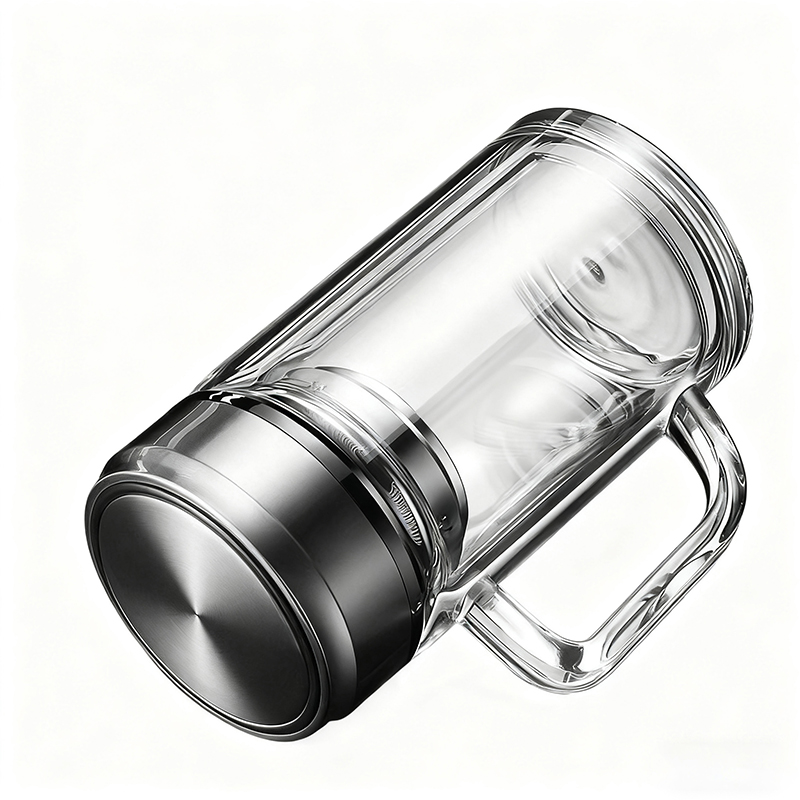 百晟长恒BSCH-A36GS 360 茶水分离 双层防烫 玻璃杯 (计价单位:个) 透明