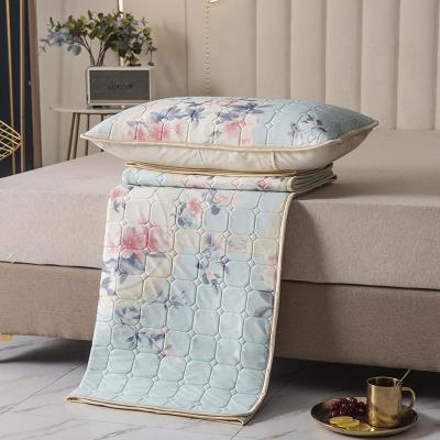 美帮汇艾乳胶凉席三件套凉感软席子加厚款1.5/1.8m床折叠可水洗