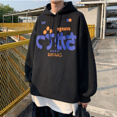 SUNTEK日系港风高级情侣装小众设计感秋冬款卫衣男炸街冬季加绒加厚外套卫衣