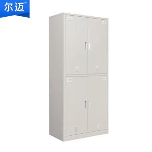 尔迈四门内务柜士兵物品柜加厚铁皮柜宿舍衣帽收纳储物柜更衣柜
