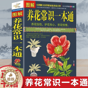 [醉染正版]正版 图解养花常识一本通(全方位图解美绘版)以图解方法掌握家庭养花百科 养花书 花卉大全 养花书籍种花大
