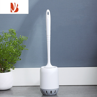 三维工匠马桶刷子无死角家用洗厕所卫生间清洁刷子挂墙式长柄洁厕套装器