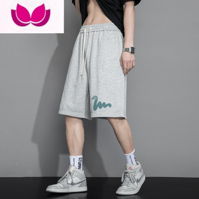 七斓休闲短裤男夏季薄款宽松直筒休闲中裤帅气五分卫裤运动裤子
