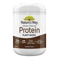 效期26年01月 佳思敏Nature’s Way 自然速溶蛋白粉 巧克力味 375g 1瓶 植物蛋白粉大豆分离蛋白澳洲