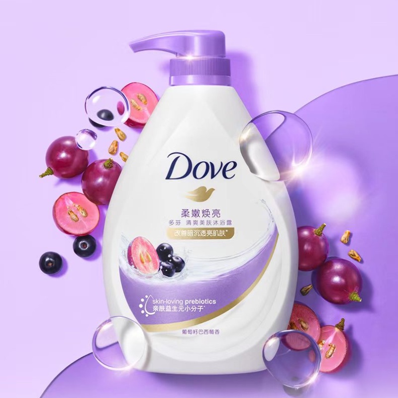 多芬沐浴露滋润美肤巴西莓焕亮沐浴乳 850g 1瓶装