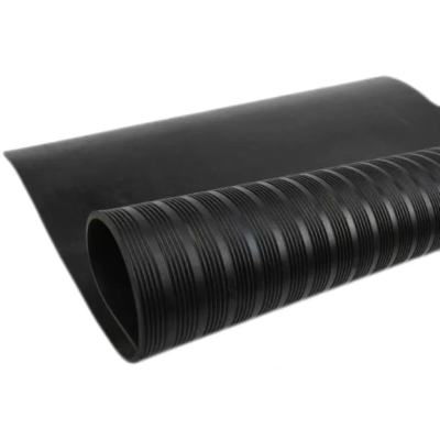 中锦科技 绝缘胶垫 黑色条纹5mm×1m×5m 卷