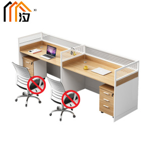 汐 屏风办公桌E字型张