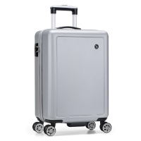 爱华仕 时尚商务 飞机轮拉杆箱 旅行出差行李箱OCX6770-20英寸银色