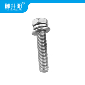 御升阳 304不锈钢外六角三每组合螺丝 M5X25 4.8级强度 每个