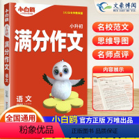 [小升初]满分作文语文 小学通用 [正版]万唯2024小白鸥满分作文小学生三四五六年级作文书大全小升初写作技巧范文好词好