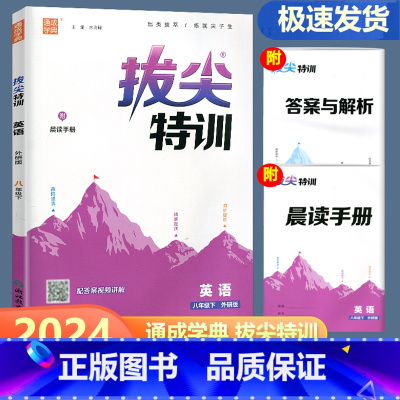 英语 外研版 八年级下 [正版]2024新版通城学典拔尖特训八年级下册英语外研版 初中生初二8年级下册同步练习册课时特训