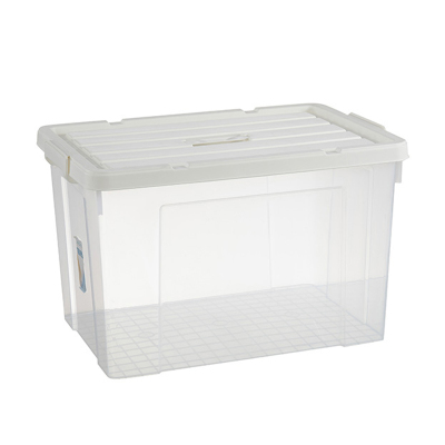 苏识 105L bai盖透明 防水防潮透明整理收纳箱 (计价单位:个) bai盖透明