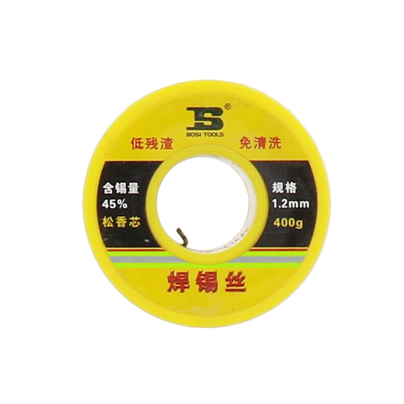 波斯(BOSI) 荧光系列焊锡丝 45度/1.2mm/400g 卷