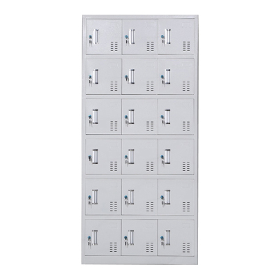 豪利特收纳柜财务档案柜资料柜加厚文件柜办公室带锁铁皮柜十八门更衣柜