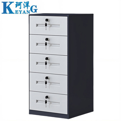 珂洋 抽屉柜 五斗灰套白 台