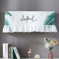 空调防尘罩 空调罩套 挂式开机不取挂机空调套简约防尘挡风帘 针树叶 2P(91-96厘米)开机不取