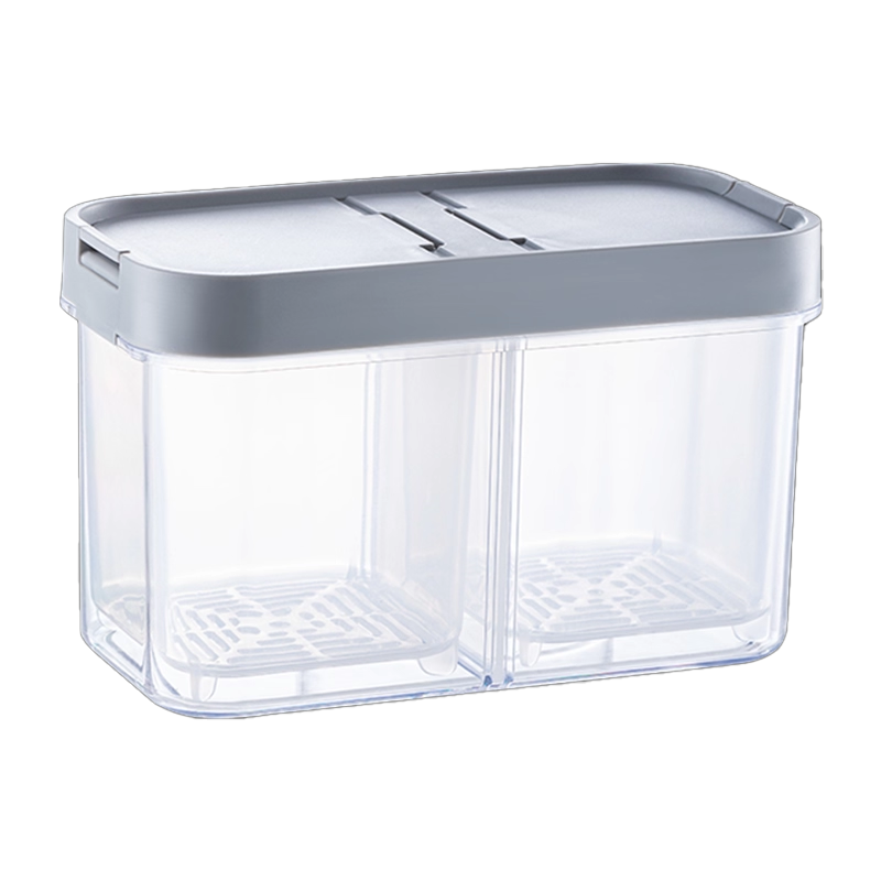 太力厨房葱姜蒜收纳盒冷冻葱花保鲜盒食品级备菜盒沥水冰箱密封盒