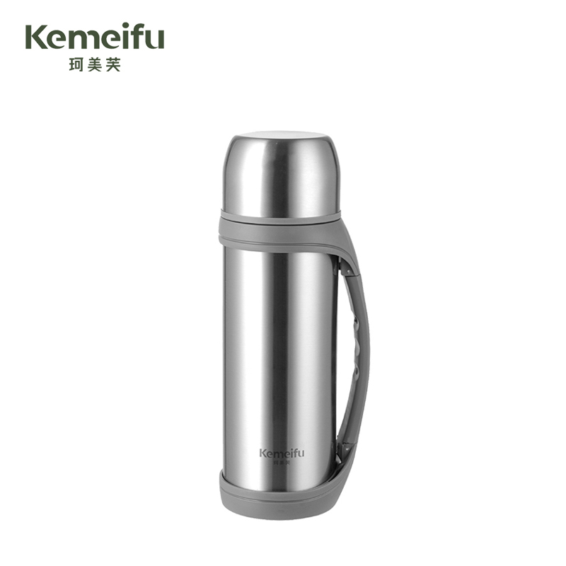 珂美芙 304不锈钢大容量手提保温壶 本色1200ml 个