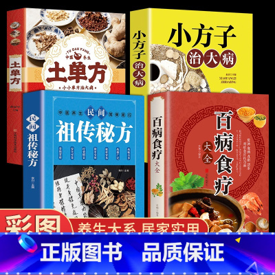 [全4册]百病食疗+土单方大全 [正版]3册土单方书张至顺大全 道长的中国土单方医书草药书小方子治大病民间祖传秘方志顺百